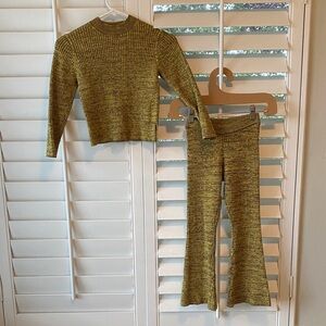 Zara Kids Matching Set in Olive Green
